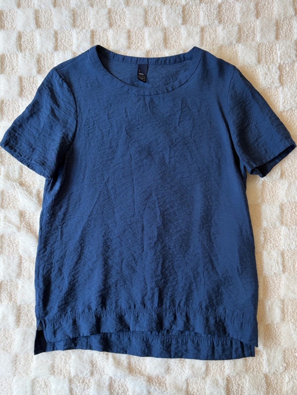 GAP Navy Blue Short Sleeve Blouse Women’s Small Casual Lightweight Top